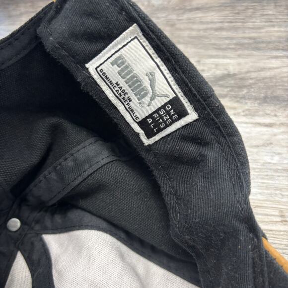 Vintage Puma NFL Pro Line Pittsburgh Steelers Black Brown Men One Size - Picture 6 of 9